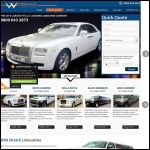 Screen shot of the Wild Stretch Limousines website.