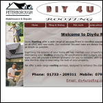 Screen shot of the DIY 4U Roofing website.