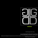 Screen shot of the Gerard Lewis Designs website.