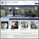 Screen shot of the Plowden & Thompson Ltd website.