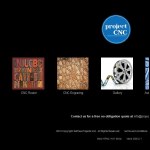 Screen shot of the Project Cnc website.