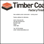 Screen shot of the Timber Coaters website.