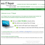 Screen shot of the Eco It Repair website.