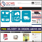 Screen shot of the Crowns Digital Printing & Advertising Agency website.