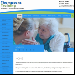 Screen shot of the Thompson's Training website.