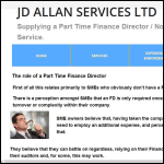 Screen shot of the Jd Allan Services Ltd website.