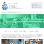 Screen shot of the Midland Water Systems Ltd website.