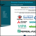 Screen shot of the Process Control Solutions website.