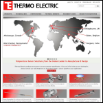 Screen shot of the Thermo Electric Co Ltd website.