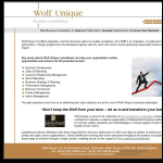 Screen shot of the Wolf Unique Ltd website.