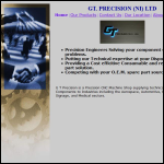 Screen shot of the G T Precision (NI) Ltd website.
