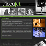 Screen shot of the Accujet Ltd website.