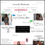 Screen shot of the Catwalk Wholesale website.