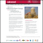Screen shot of the Oakwood Demolition Ltd website.