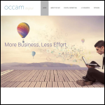 Screen shot of the Occam Digital Ltd website.