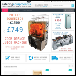 Screen shot of the Catering Equipment Uk website.