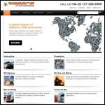 Screen shot of the Caparo Atlas Fastenings Ltd website.