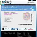 Screen shot of the Exasoft plc website.