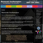 Screen shot of the Removals Southampton website.