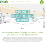 Screen shot of the Brighter Business Solutions website.