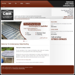 Screen shot of the Contemporary Metal Roofing Ltd website.