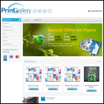 Screen shot of the Print Gallery website.