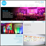 Screen shot of the Clear Presentations Ltd website.
