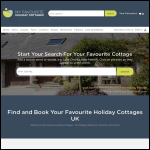 Screen shot of the My Favourite Holiday Cottages website.