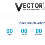 Screen shot of the Vector Precision Engineering Ltd website.
