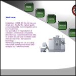 Screen shot of the 3d Cnc Ltd website.