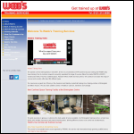 Screen shot of the Webbs Training Services website.