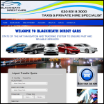 Screen shot of the Blackheath Direct Cars Ltd website.