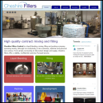Screen shot of the Cheshire Fillers Ltd website.