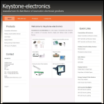 Screen shot of the Keystone Electronics Ltd website.