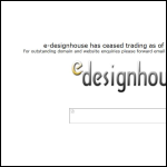 Screen shot of the E-designhouse website.
