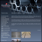 Screen shot of the Qualitube Ltd website.