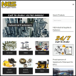 Screen shot of the NES Industrial Supplies and Fasteners Ltd website.