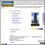 Screen shot of the Crown Endeavours Ltd website.