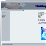 Screen shot of the Christopher & Co. website.