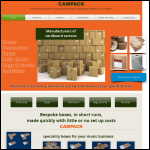 Screen shot of the Campack Ltd website.