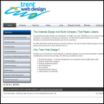 Screen shot of the Trent Web Design website.