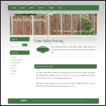 Screen shot of the Colne Valley Fencing website.