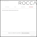 Screen shot of the ROCCA Boutique website.