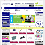 Screen shot of the Andrews Reprographics Ltd website.