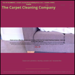 Screen shot of the Carpet Cleaning Company Leicester website.