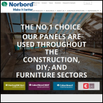 Screen shot of the Norbord Europe Ltd website.
