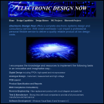 Screen shot of the Electronic Design Now website.