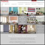 Screen shot of the Solent Blind & Curtain Co Ltd website.