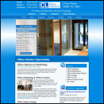 Screen shot of the Rcl Office Interiors website.