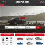 Screen shot of the Grampian Cars website.